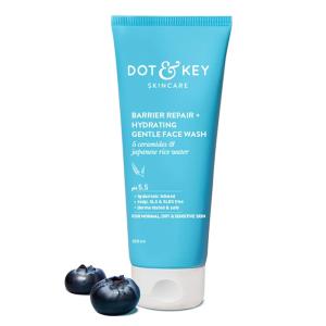 DOT & KEY Barrier Repair + Hydrating Gentle Face Wash With Probiotic | Ceremide Face Wash | For Dry Skin,Normal Skin & Sensitive Skin