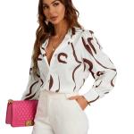 MORE N MORE TRENDZ Women's Relaxed Fit Solid Cotton Printed Shirts