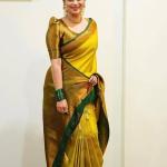 Yashika Women's Fancy Banarasi Kanjivaram Art Silk Saree with Blouse Pieces||Yellow Coloured Kanjivaram Saree