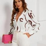 MORE N MORE TRENDZ Women's Relaxed Fit Solid Cotton Printed Shirts