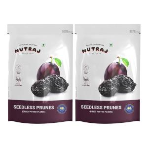 Nutraj California Prunes Pitted (Seedless) 400 Gram (200 G X 2)
