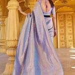 SWORNOF Women's kanjivaram banarasi silk saree for Patola festival Wedding silk with rich pallu Design sarees for women with blouse piece