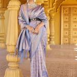 SWORNOF Women's kanjivaram banarasi silk saree for Patola festival Wedding silk with rich pallu Design sarees for women with blouse piece